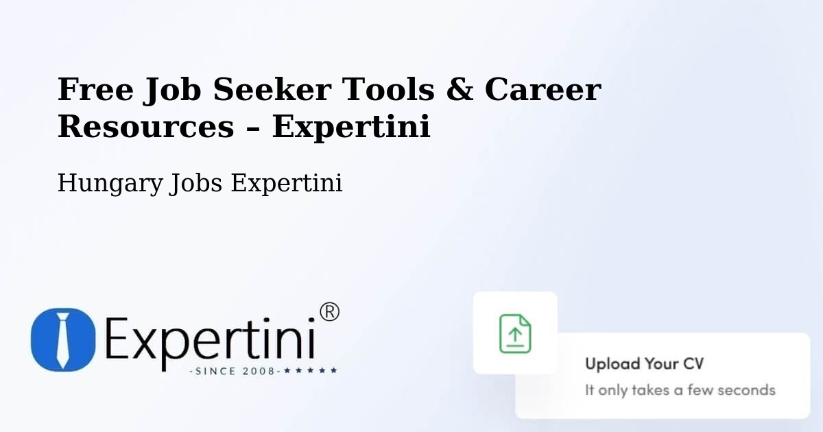 Free Job Seeker Tools & Career Resources – Pálmonostora - Pálmonostora, Hungary Jobs Expertini